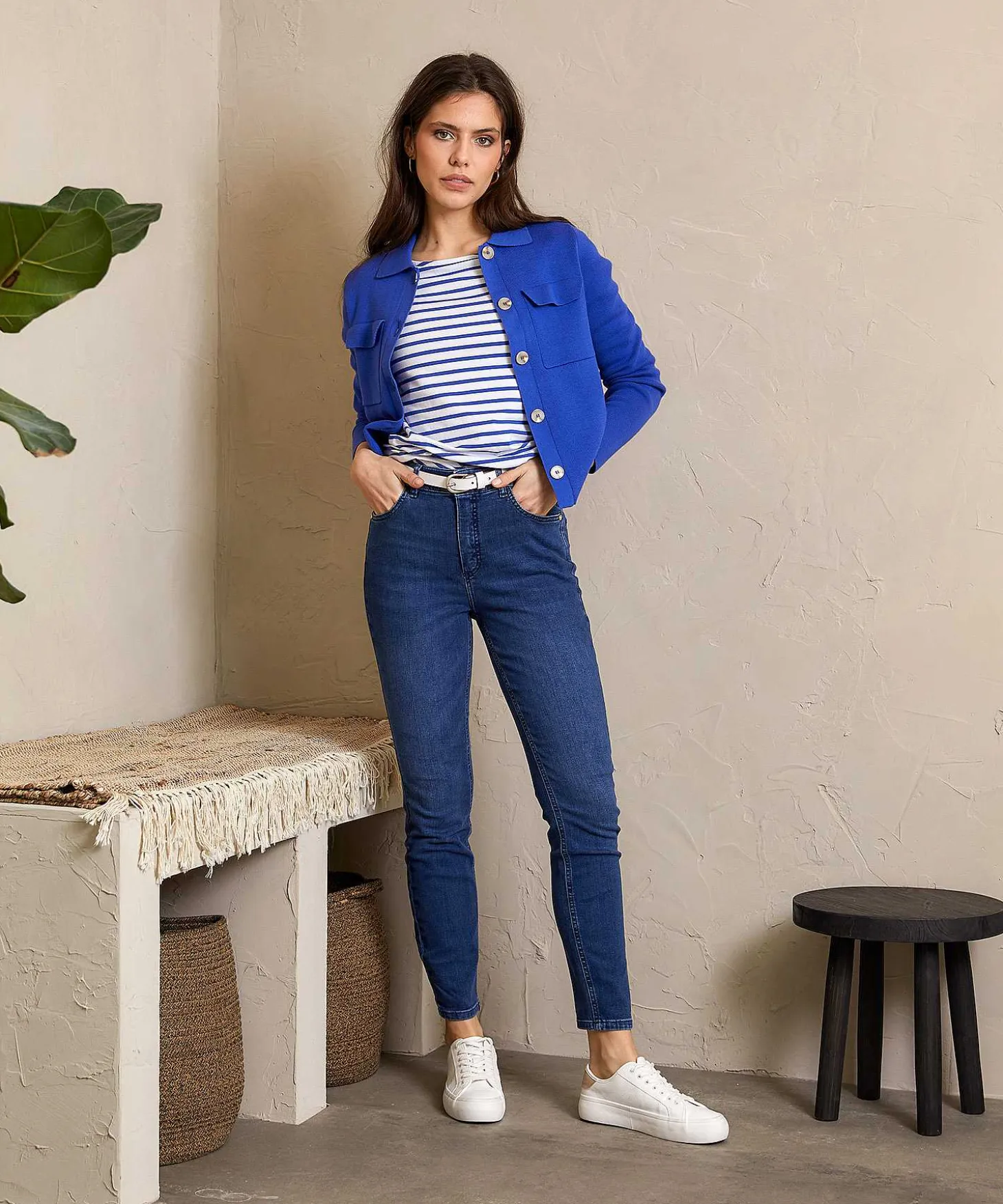 Blazervest Kort Puntaknit