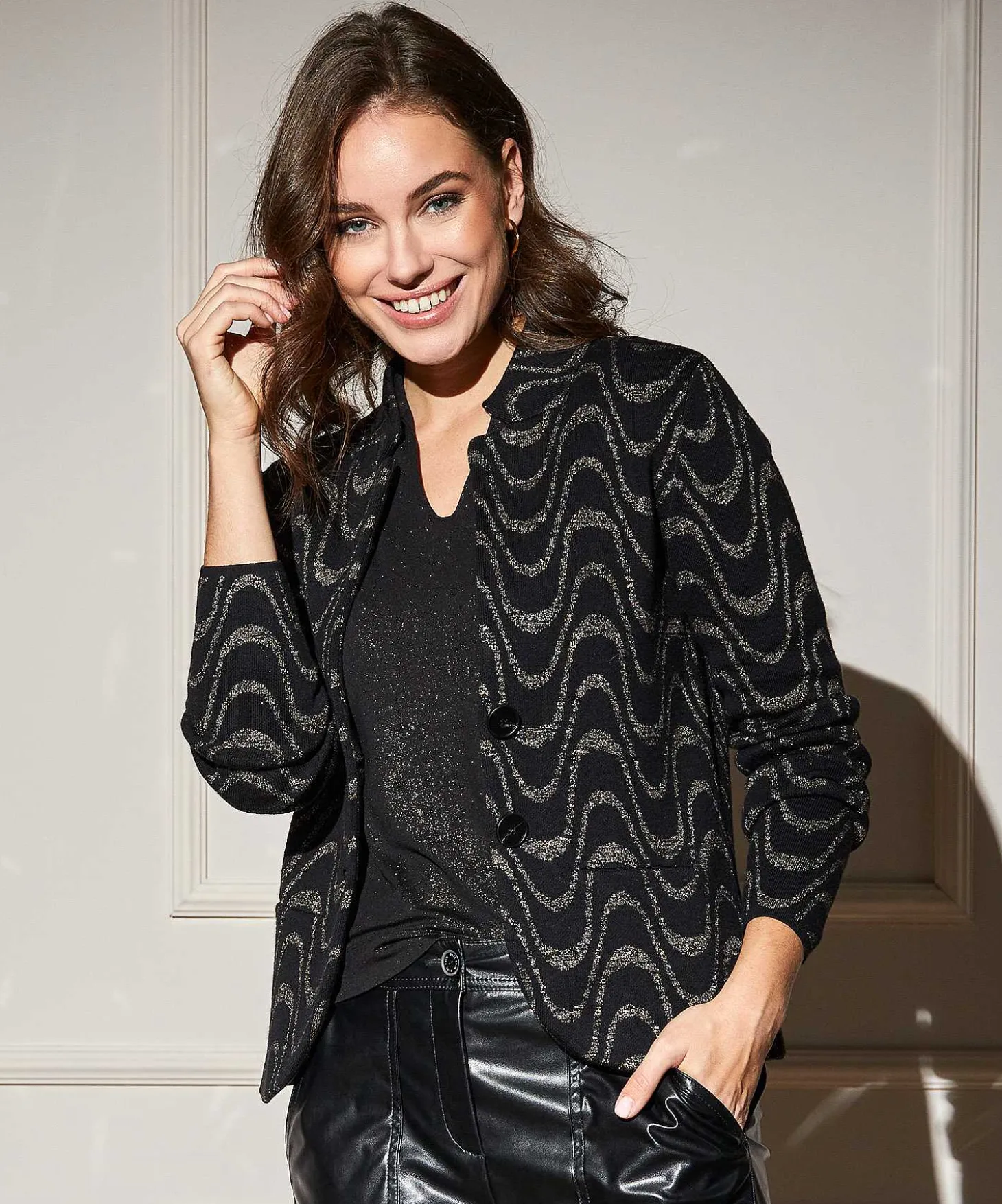 Blazervest Lurex Wave