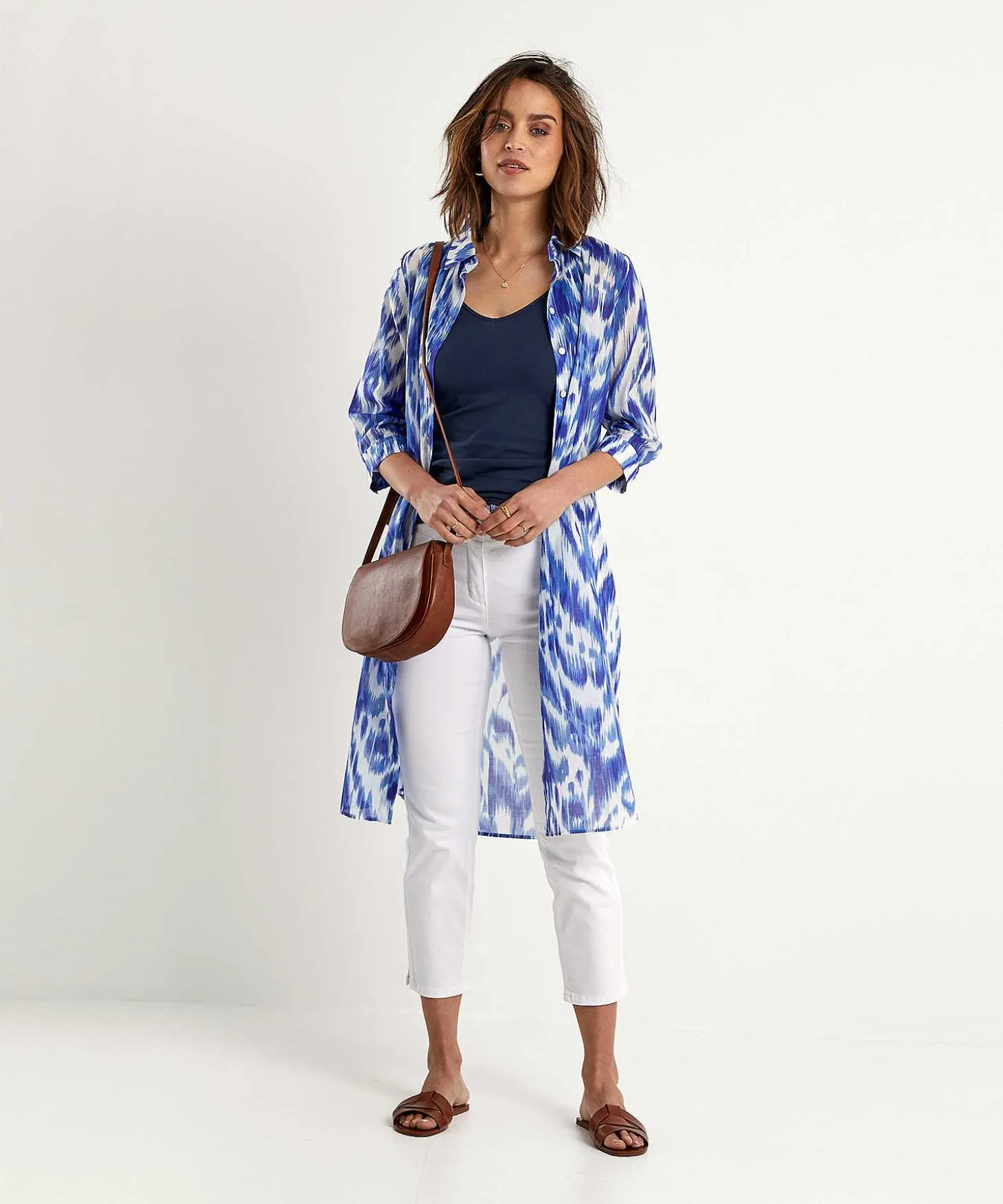 Cotton Voile Blousejurk Ikat