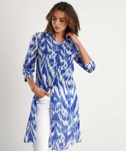 Cotton Voile Blousejurk Ikat