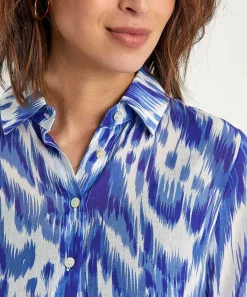 Cotton Voile Blousejurk Ikat