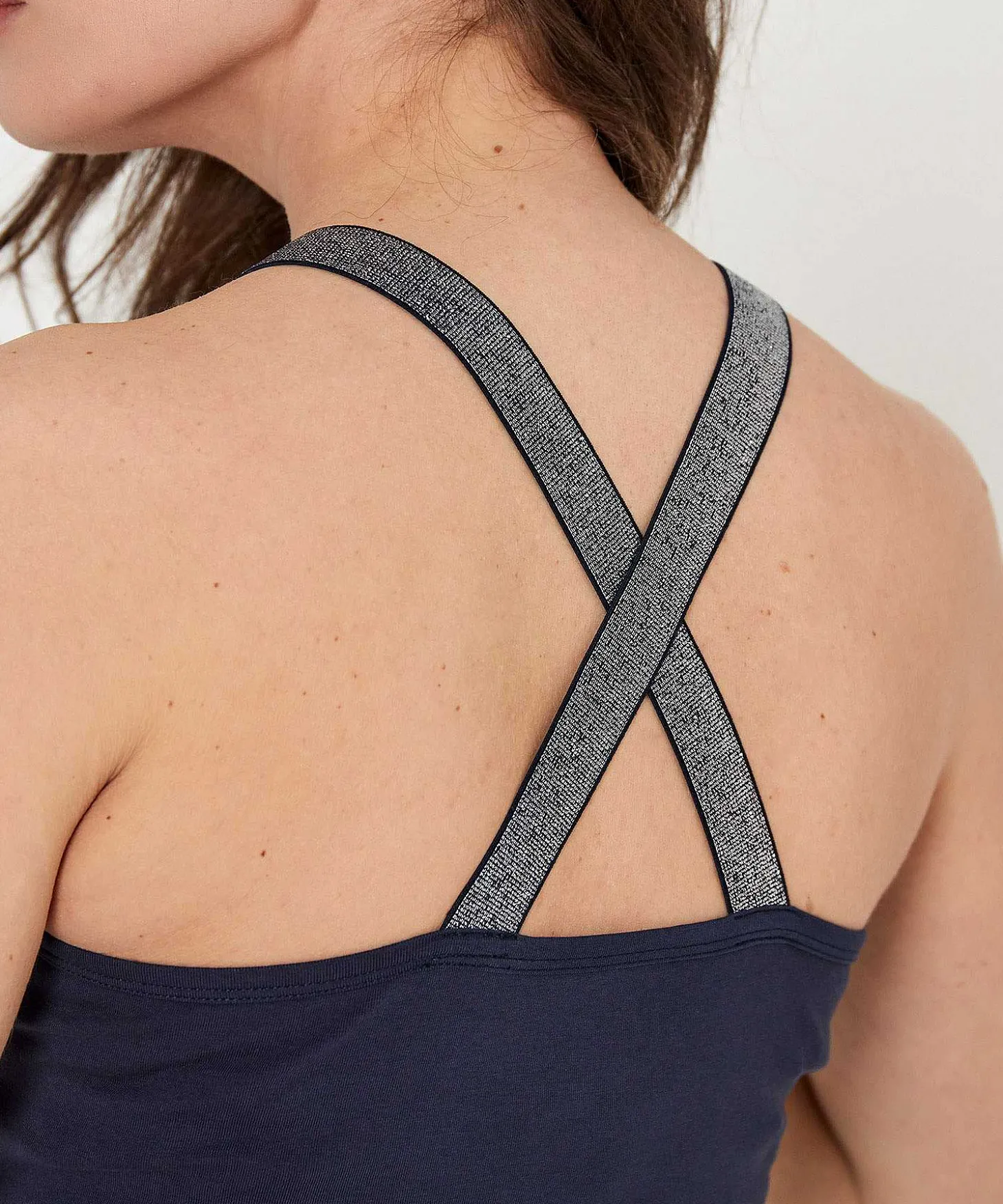 Essentials Crossback Singlet Lurex