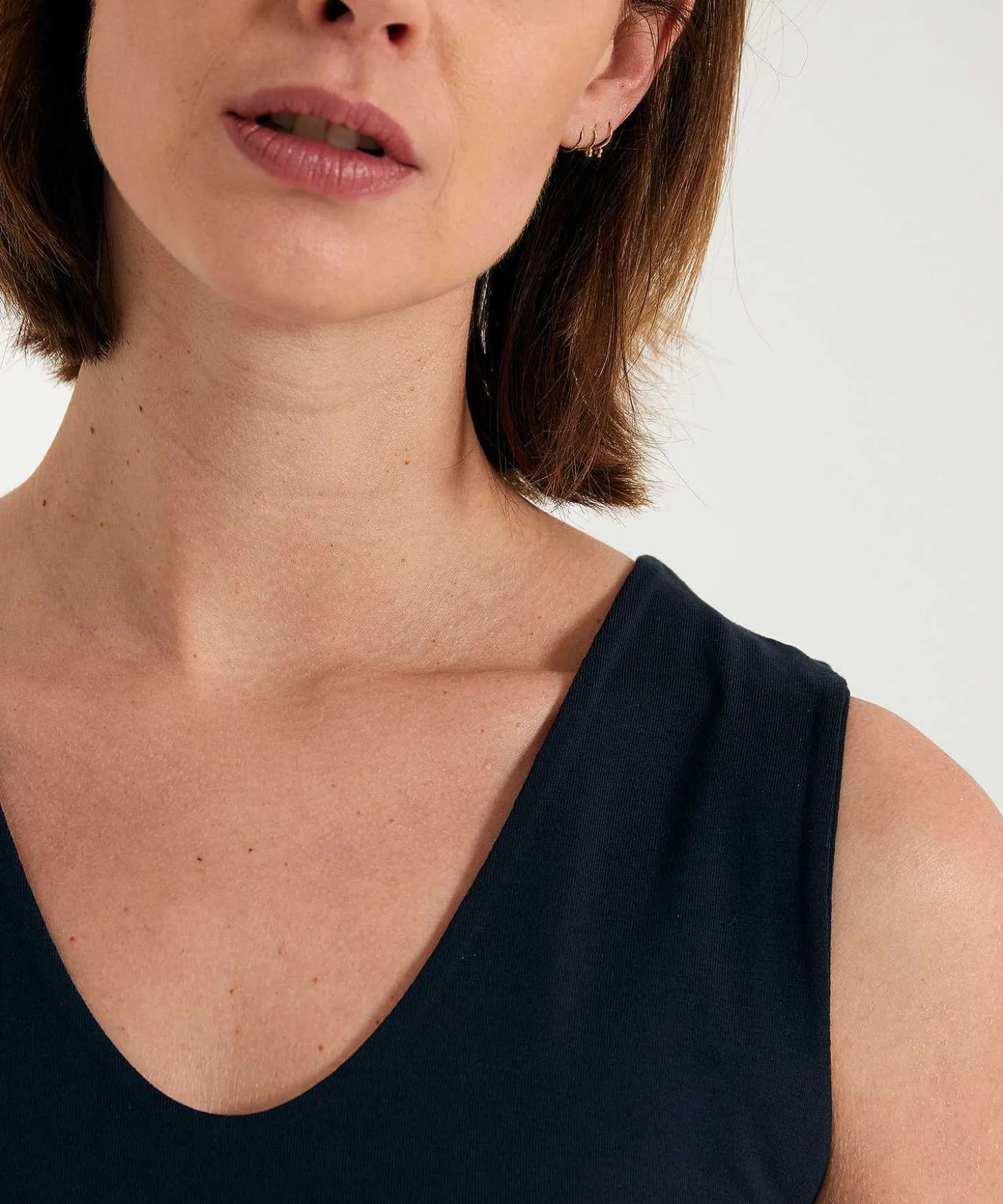 Essentials Dubbelpandig Singlet V-Hals