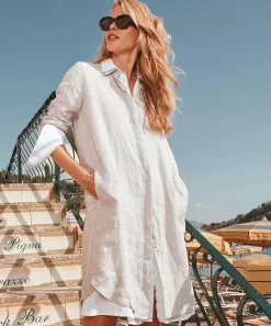 0039 Italy Linnen Blousejurk Gracia