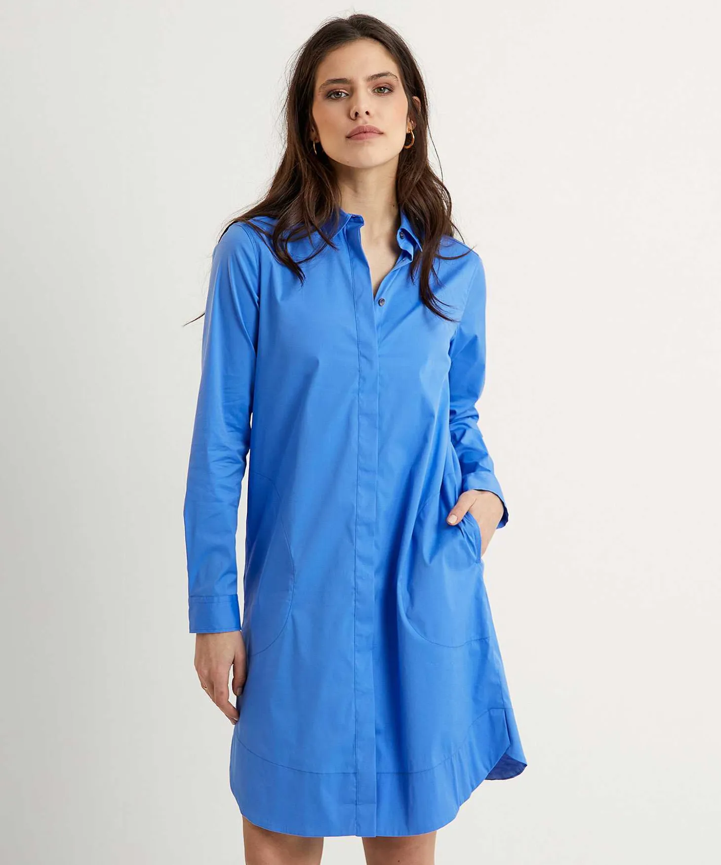 0039 Italy Poplin Blousejurk Gracia
