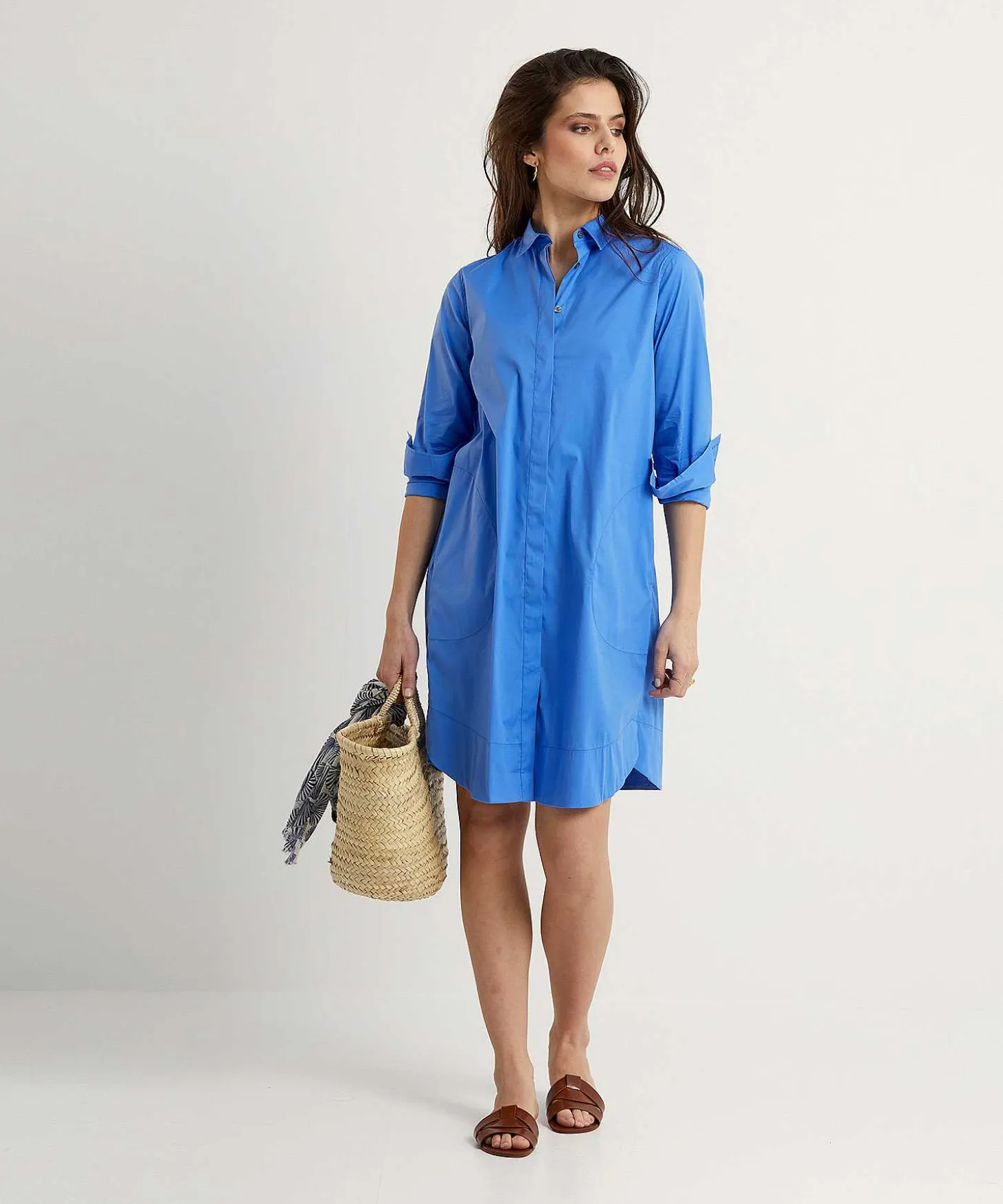 0039 Italy Poplin Blousejurk Gracia