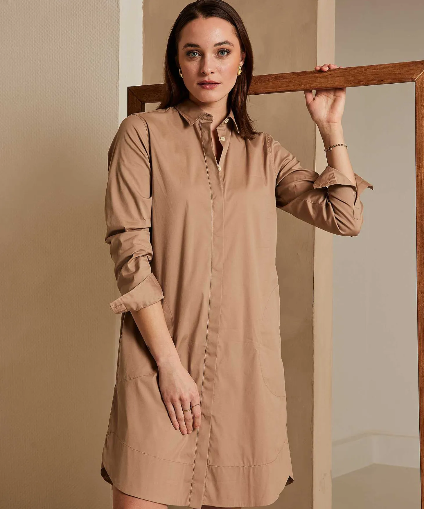 0039 Italy Poplin Blousejurk Gracia