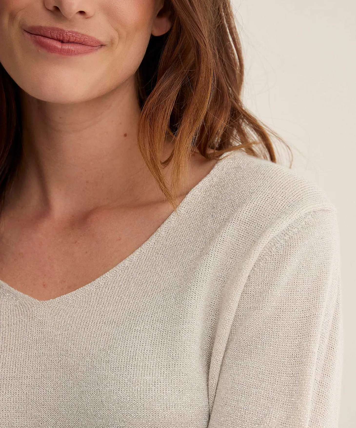 Lurex Truitje V-Hals