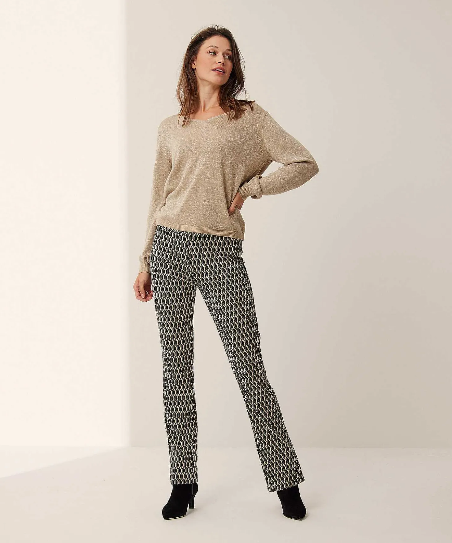 Lurex Truitje V-Hals
