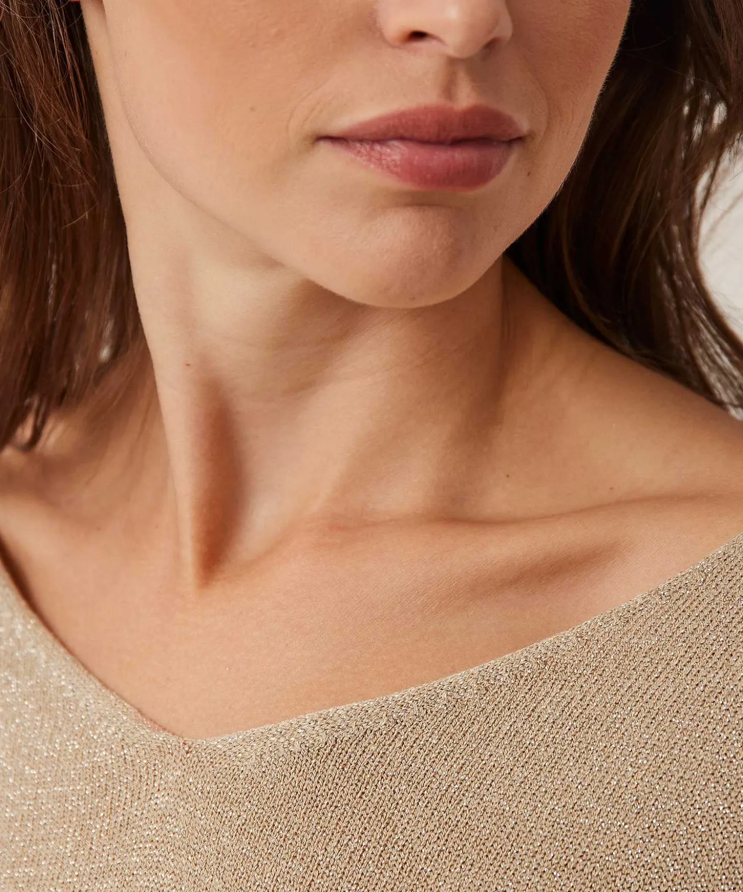 Lurex Truitje V-Hals