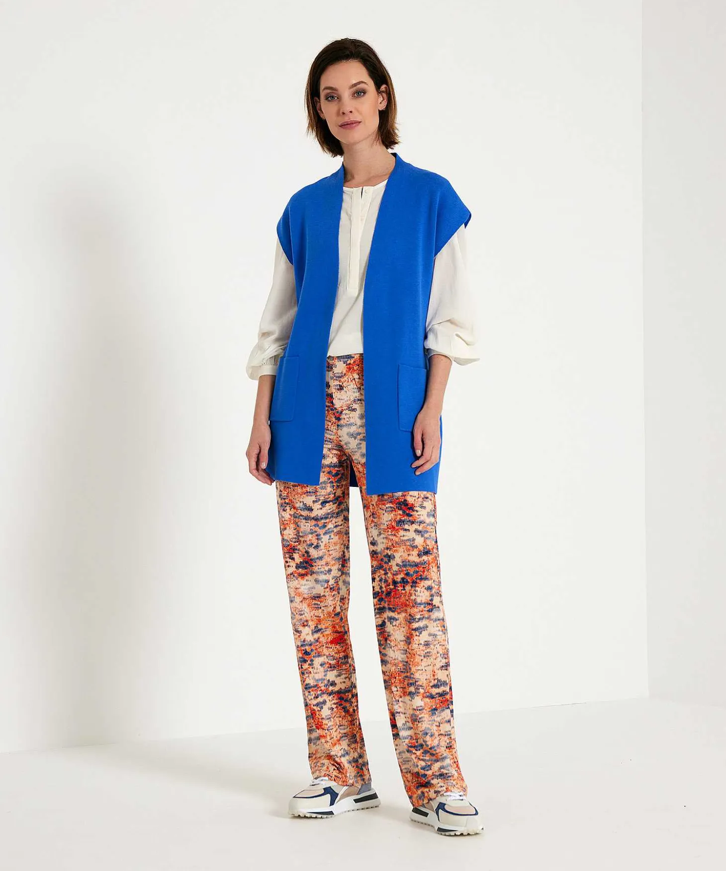 Mouwloos Vest Punta Knit Ceintuur