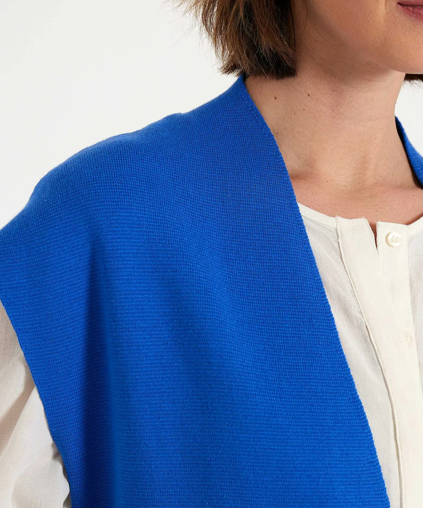 Mouwloos Vest Punta Knit Ceintuur