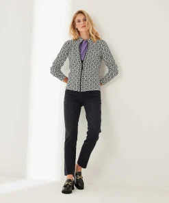 Ritsvest Jacquard Print Retro