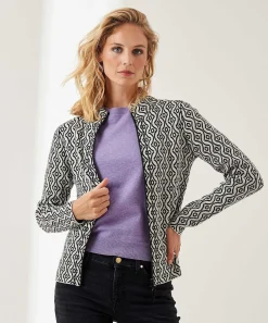 Ritsvest Jacquard Print Retro