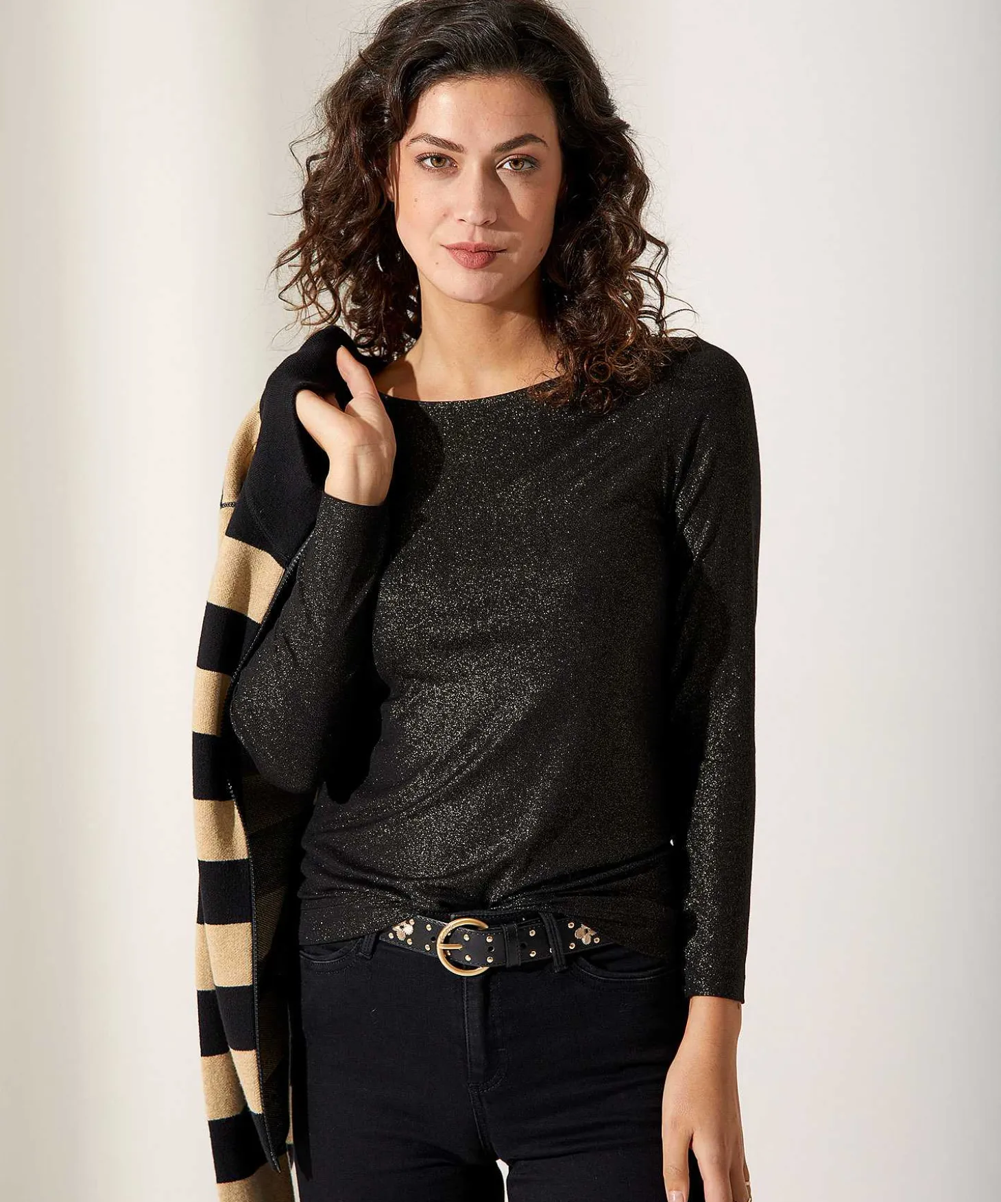 Shirt Boothals Lurex