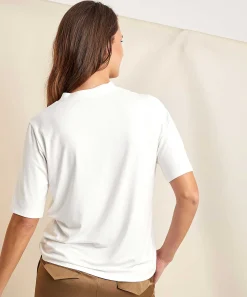 Shirt Met V-Hals Plooi