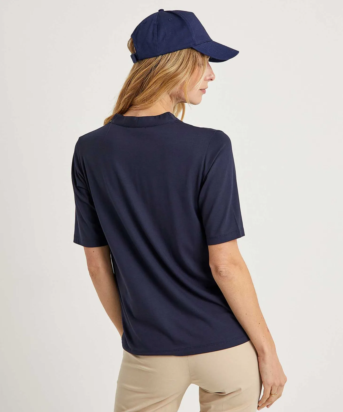Shirt Met V-Hals Plooi