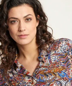 Tricot Blouse Paisleyprint