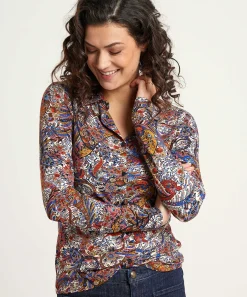 Tricot Blouse Paisleyprint