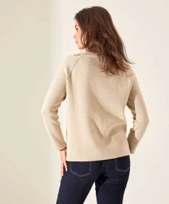 Trui Asymmetrische Rits Punta Knit