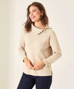 Trui Asymmetrische Rits Punta Knit