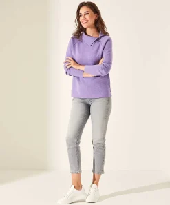 Trui Asymmetrische Rits Punta Knit