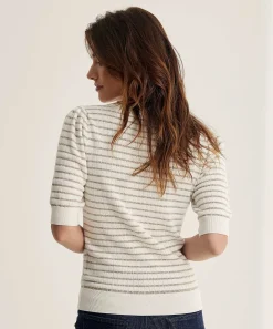 Truitje Korte Mouw Lurex Streep