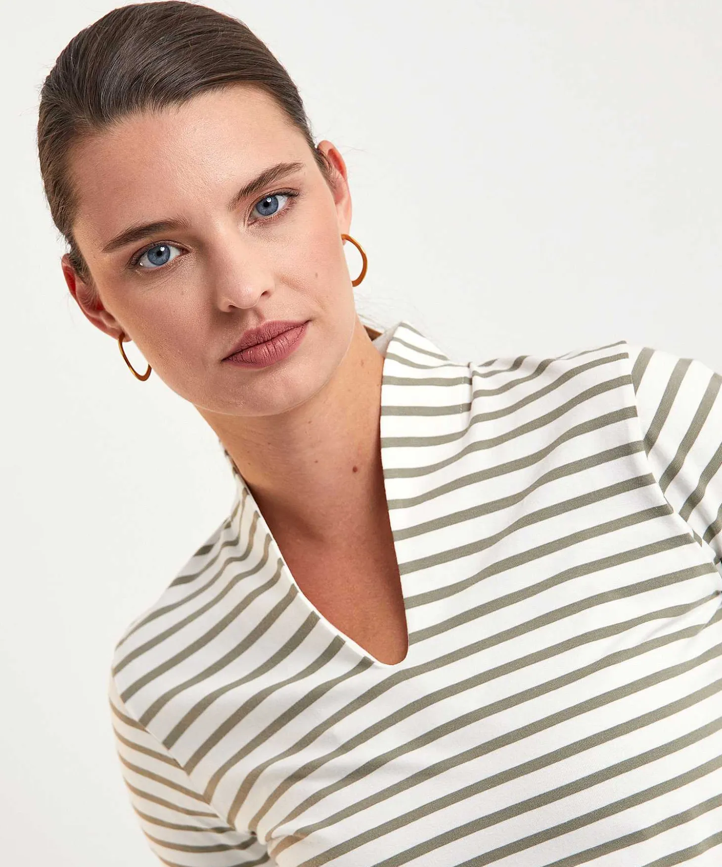 Tulpshirt Korte Mouw Bretonse Streep