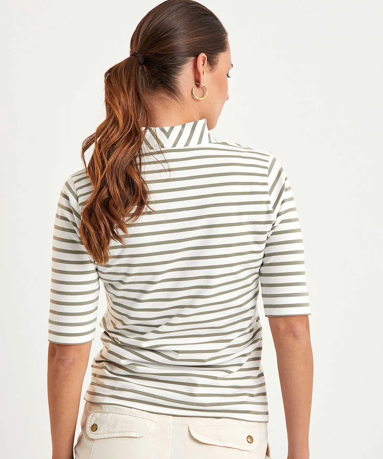Tulpshirt Korte Mouw Bretonse Streep