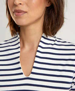 Tulpshirt Korte Mouw Bretonse Streep