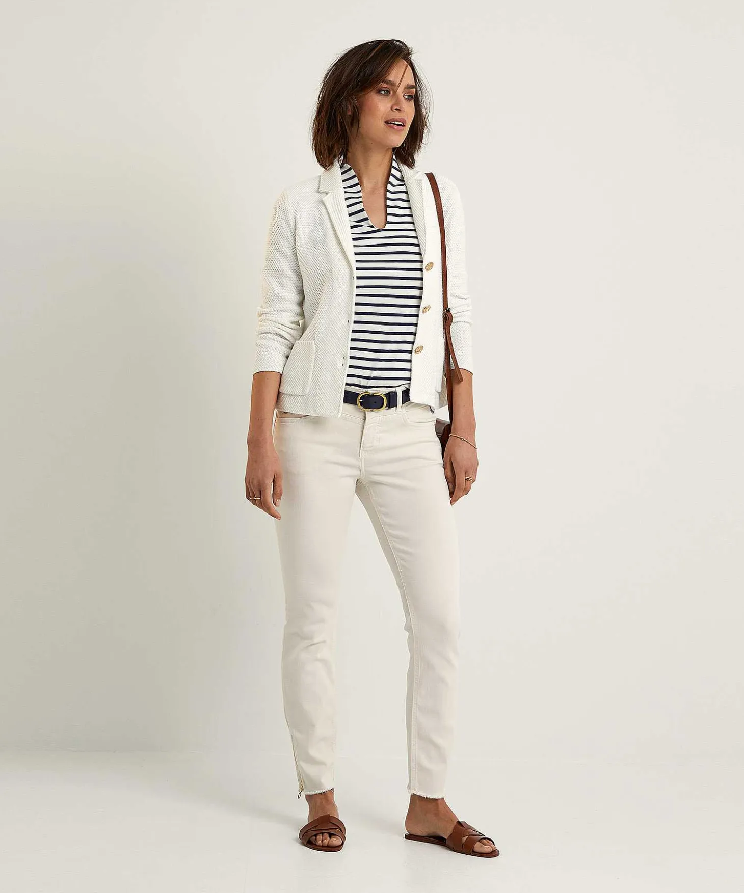 Tulpshirt Korte Mouw Bretonse Streep