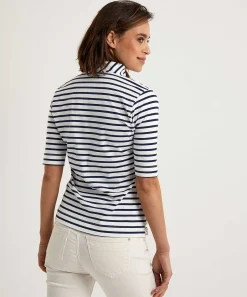 Tulpshirt Korte Mouw Bretonse Streep