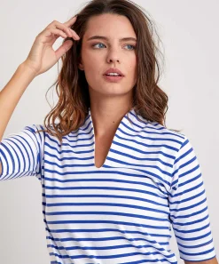 Tulpshirt Korte Mouw Bretonse Streep