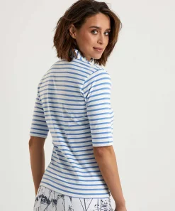 Tulpshirt Korte Mouw Bretonse Streep