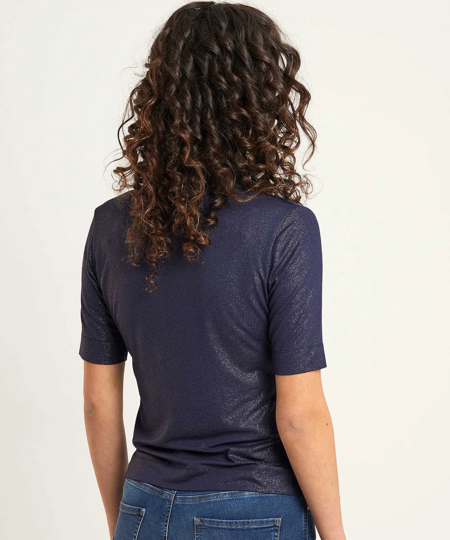 Tulpshirt Korte Mouw Lurex