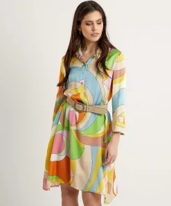 Ana Alcazar Jurk Multicolor