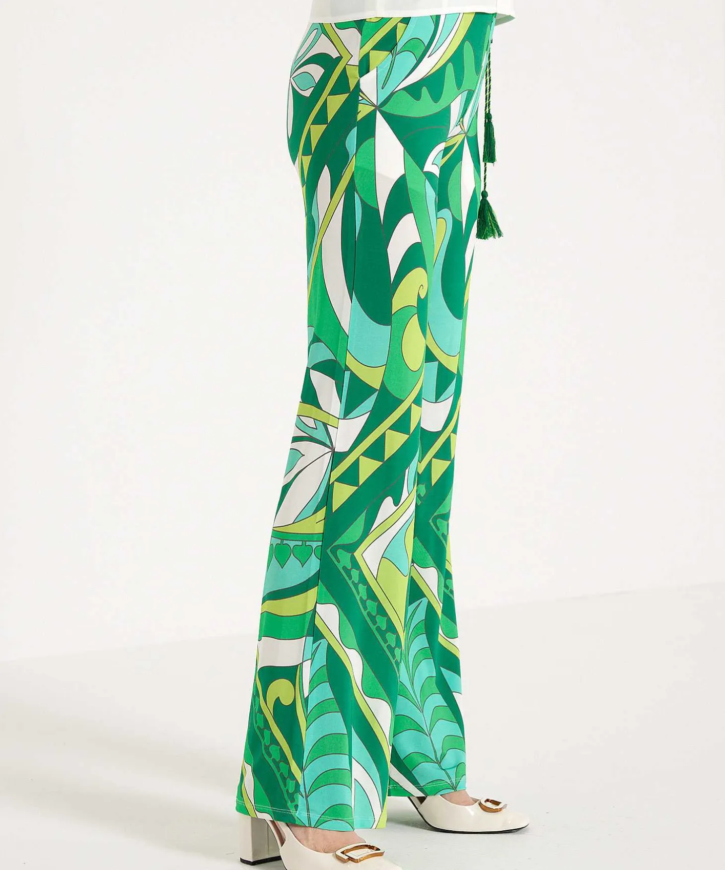Ana Alcazar Slinky Broek Retro Leafprint