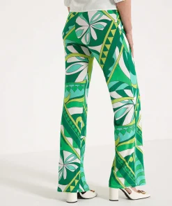 Ana Alcazar Slinky Broek Retro Leafprint