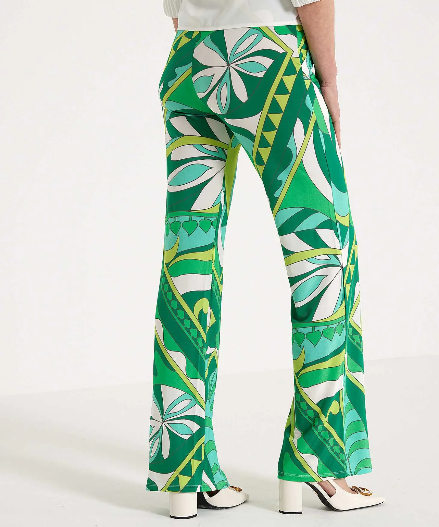 Ana Alcazar Slinky Broek Retro Leafprint