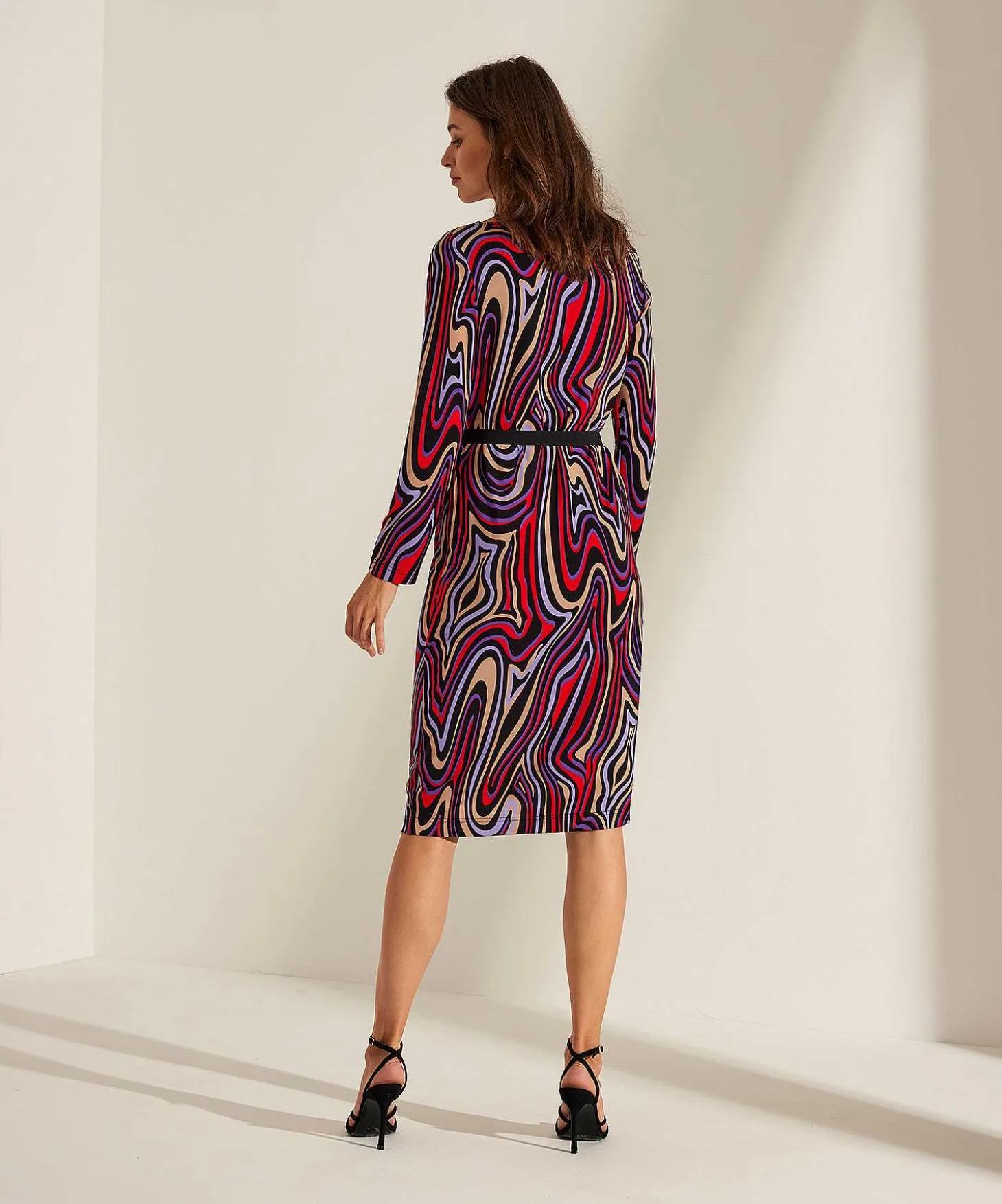 Ana Alcazar Slinky Jurk Swirl Print
