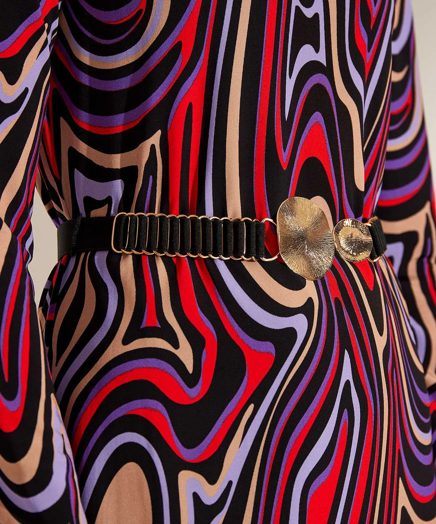 Ana Alcazar Slinky Jurk Swirl Print