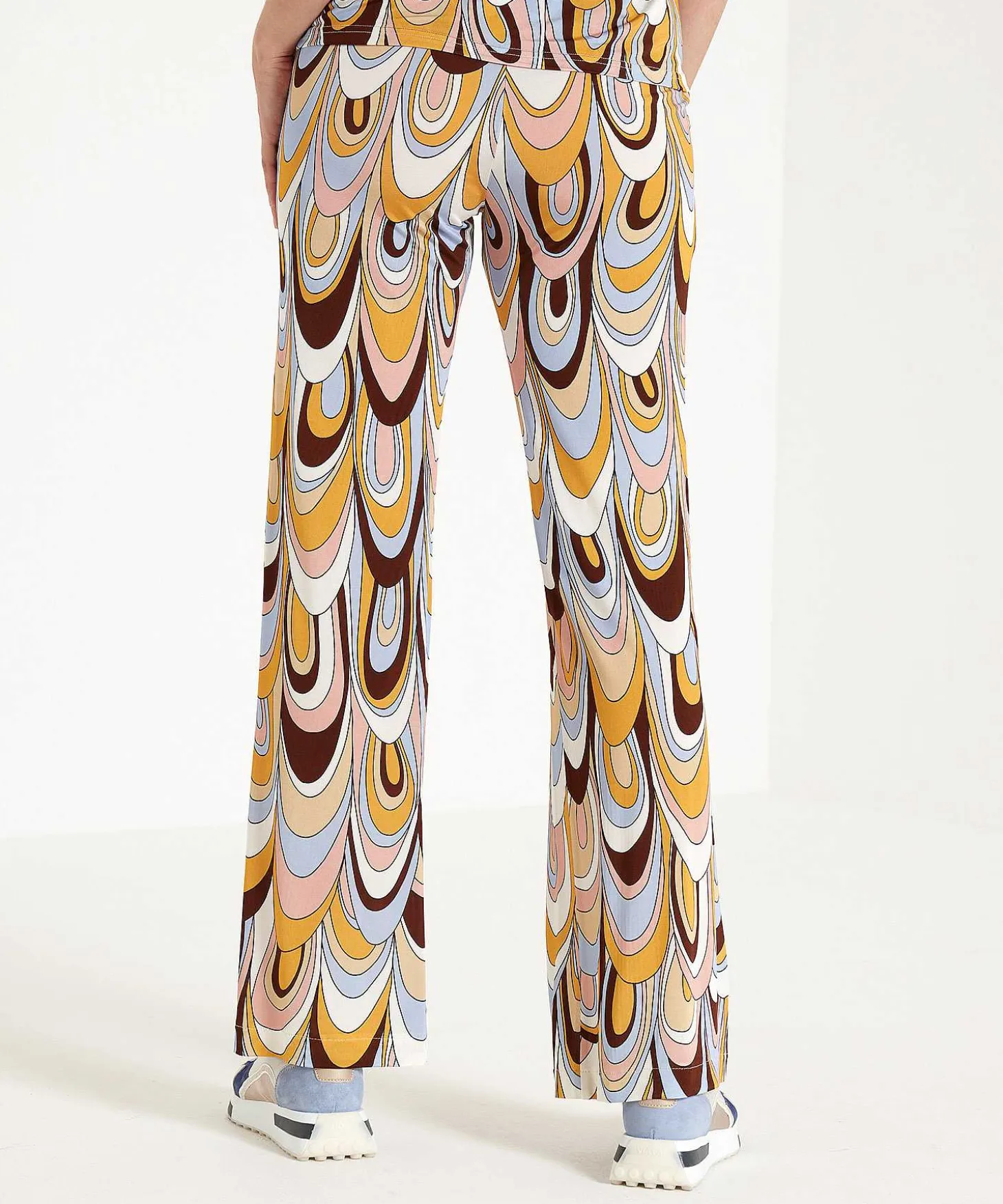 Ana Alcazar Slinky Palazzo Broek Retro Print