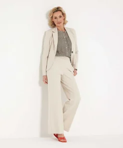 Beaumont Mouwloze Blouse Grafische Print