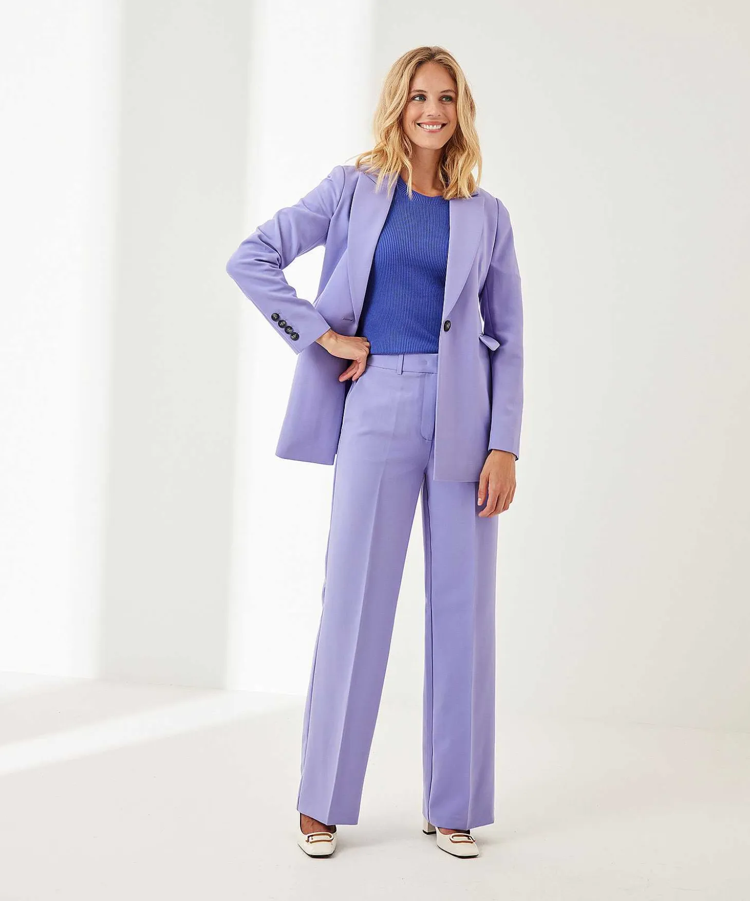 Beaumont Straight Leg Broek Crepe Jane