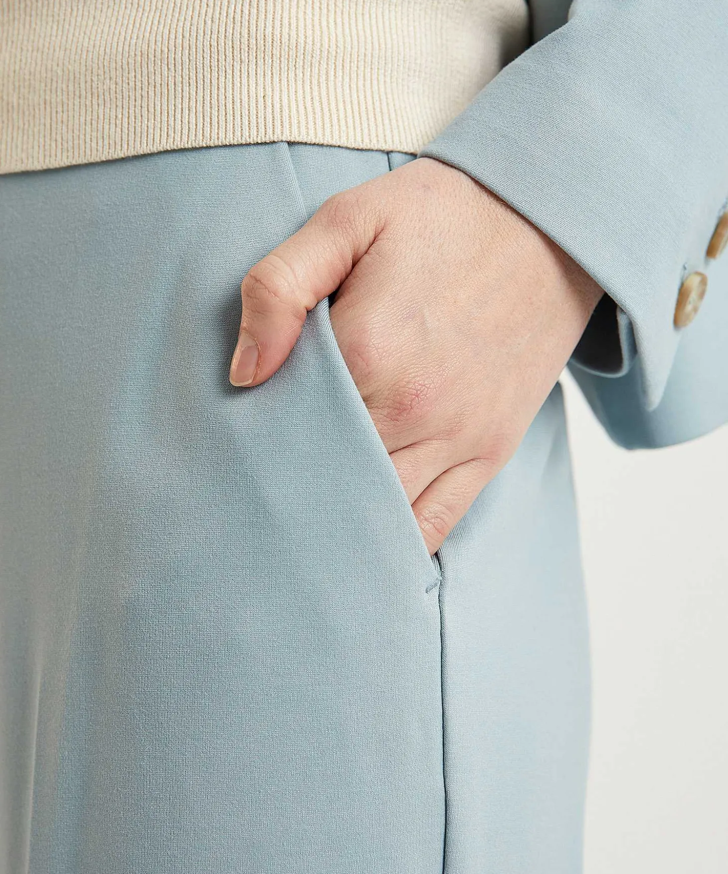 Beaumont Wide Leg Jersey Broek Hope