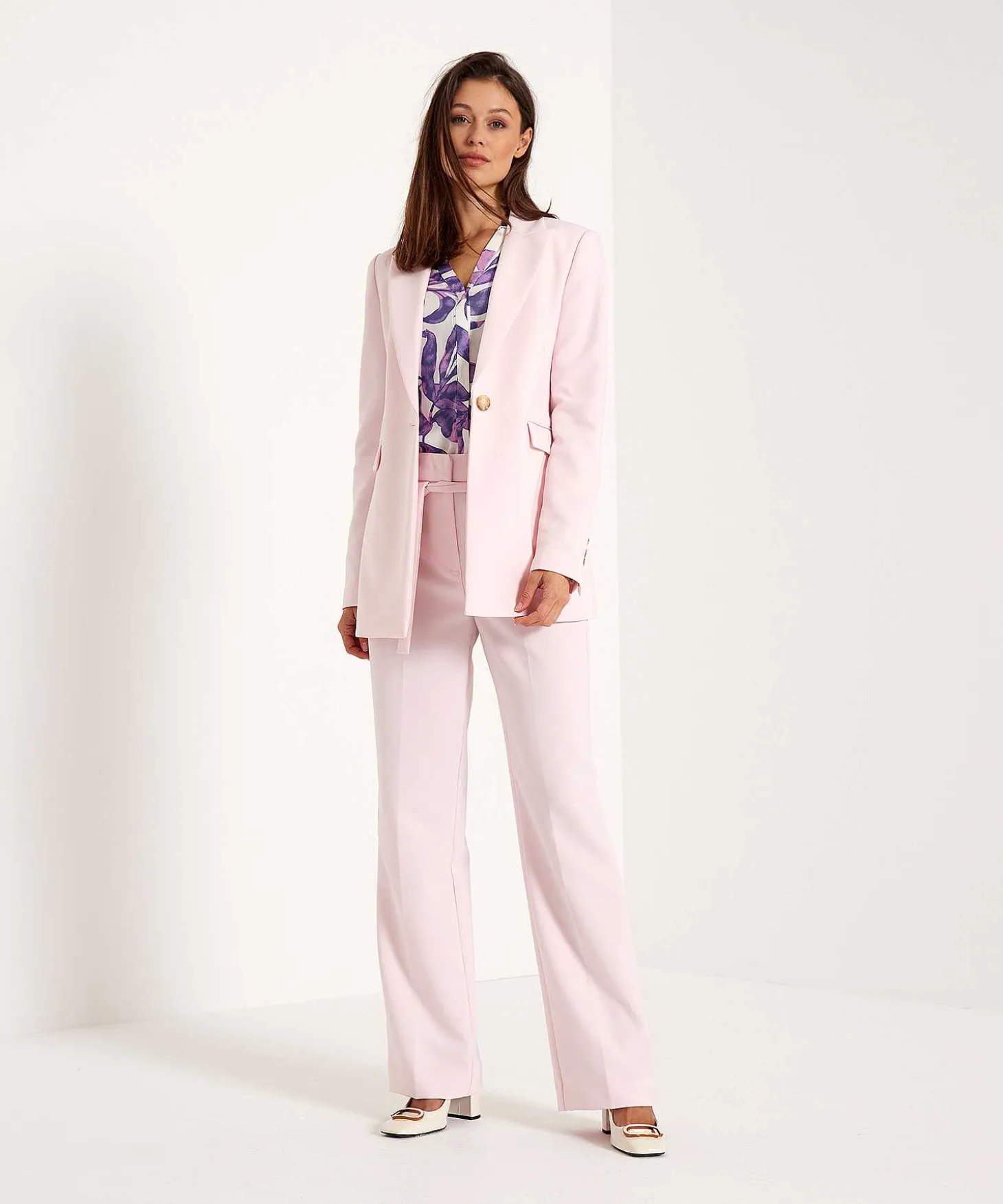 Beaumont Wide Leg Pantalon Ceintuur