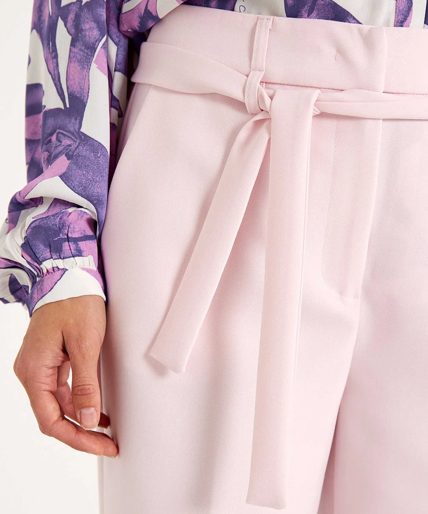 Beaumont Wide Leg Pantalon Ceintuur