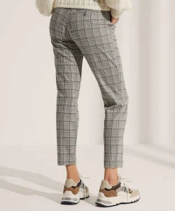 Brax Broek Winter Jersey Met Ruit Maron S