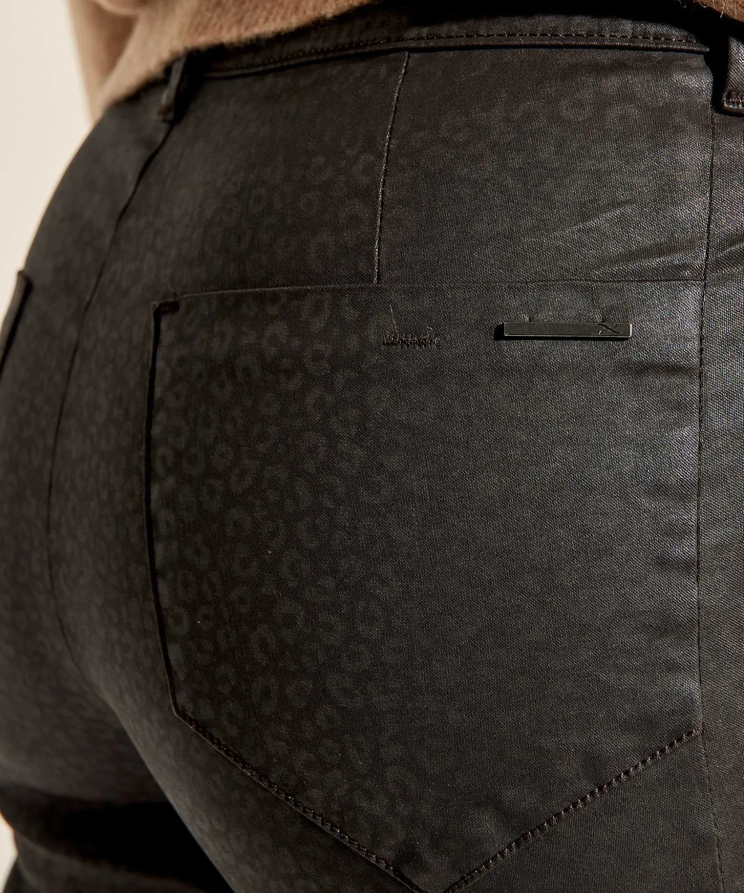 Brax Coated Broek Panterprint Maron S