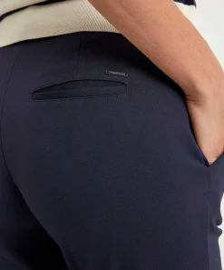 Brax Cropped Jersey Chino Maron